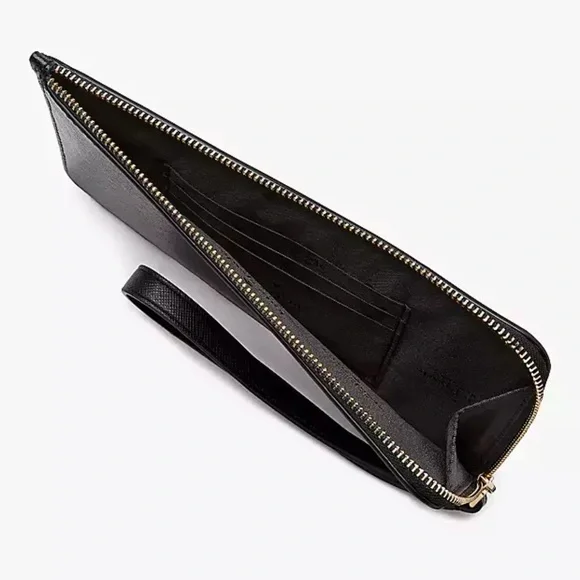 Kate Spade Lucy Medium L-Zip Wristlet
COLOR:
Black (Non Glitter)
NWT - Picture 2 of 16